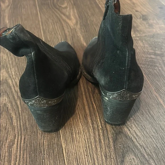 Jeffrey Campbell Black Suede Ankle Booties - Picture 4 of 6